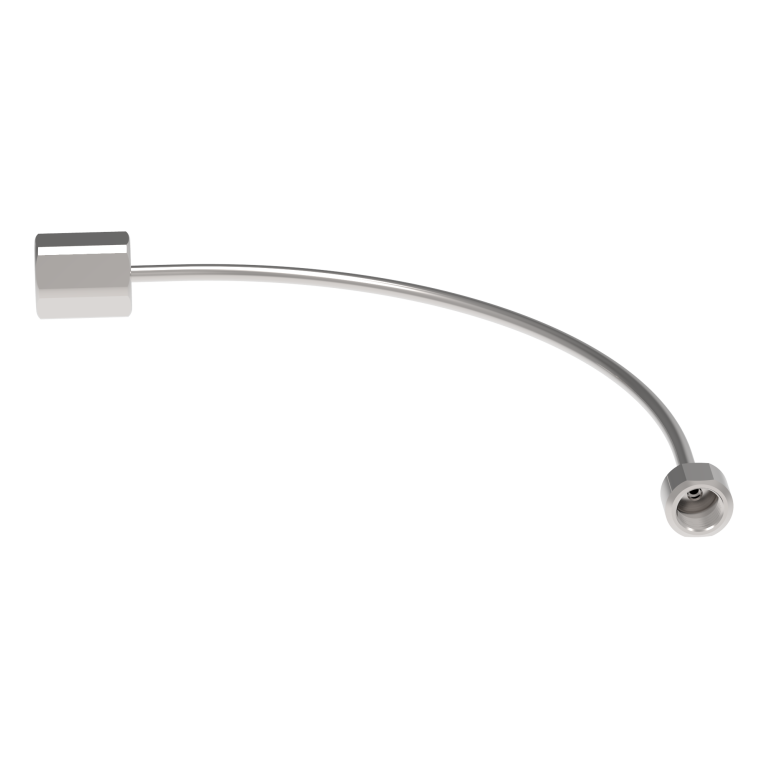 Гибкая стальная трубка 3 мм длиной 15 см для вывода форсунки в помещение