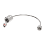 Гибкая стальная трубка 3 мм длиной 15 см для вывода форсунки в помещение