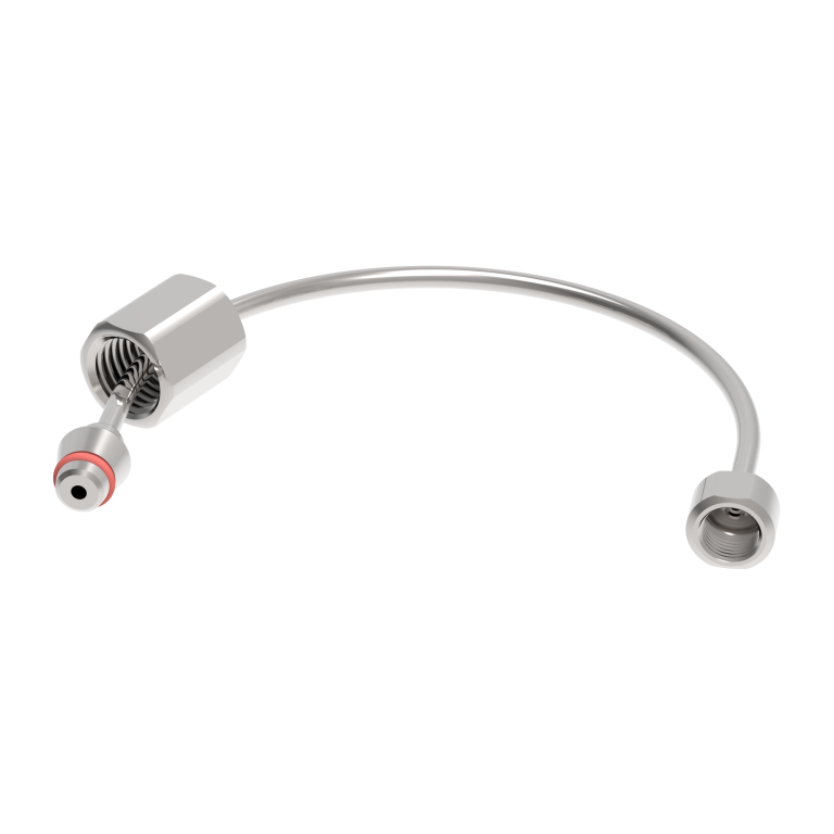 Гибкая стальная трубка 3 мм длиной 15 см для вывода форсунки в помещение