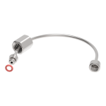 Гибкая стальная трубка 3 мм длиной 15 см для вывода форсунки в помещение