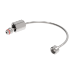 Гибкая стальная трубка 3 мм длиной 15 см для вывода форсунки в помещение