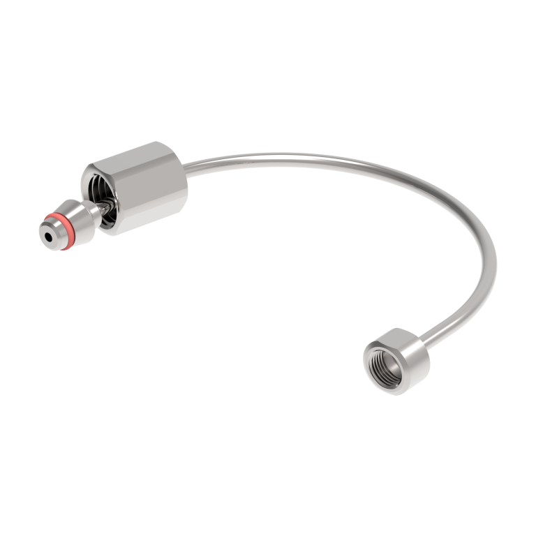 Гибкая стальная трубка 3 мм длиной 15 см для вывода форсунки в помещение