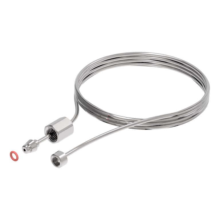 Гибкая стальная трубка 3 мм длиной 140 см для вывода форсунки в помещение