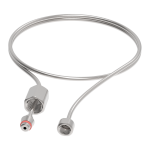 Гибкая стальная трубка 3 мм длиной 70 см для вывода форсунки в помещение