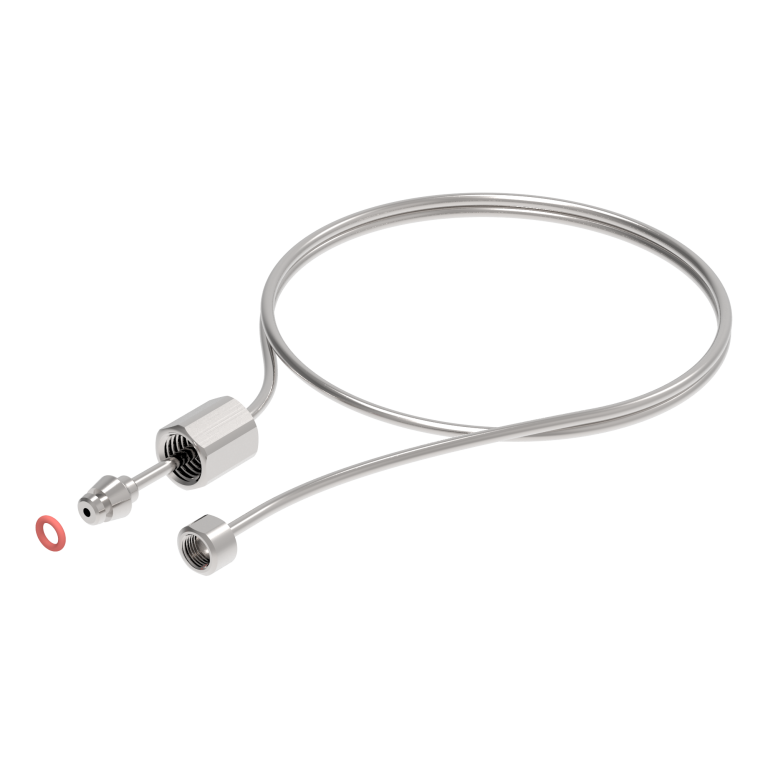 Гибкая стальная трубка 3 мм длиной 70 см для вывода форсунки в помещение